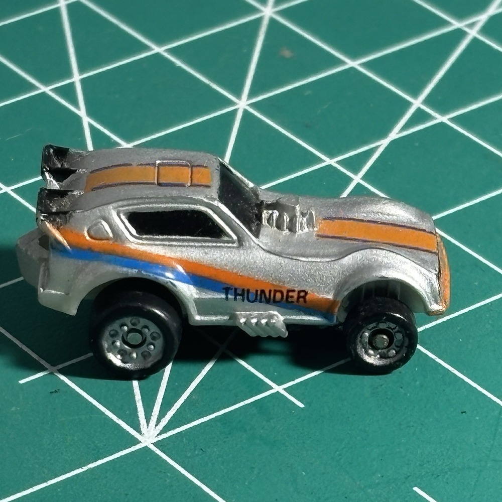 Vintage Micro Machines Deluxe Plymouth Arrow Funny Car Black Bottom 1986 Galoob